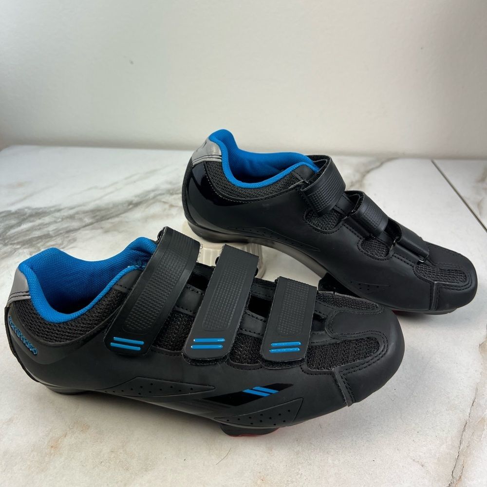 Tommaso Pista 100 Black Blue Wmn's Road Cycling Shoes Sneakers, Sz 7.5